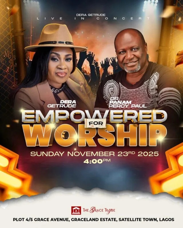 Empowered for Worship with Dera Getrude Returns This November with Dr. Panam Percy Paul in a Night of Intense Worship and Renewal